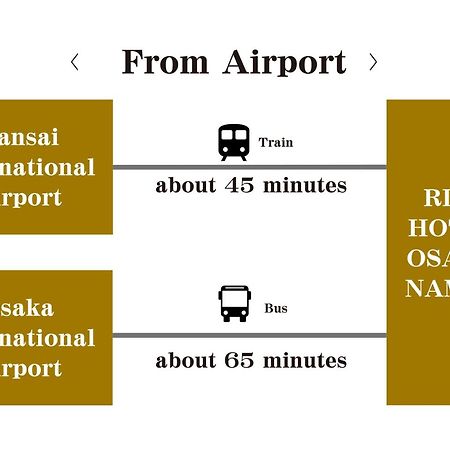 Nest&Rise Osaka Namba Hotel Bagian luar foto